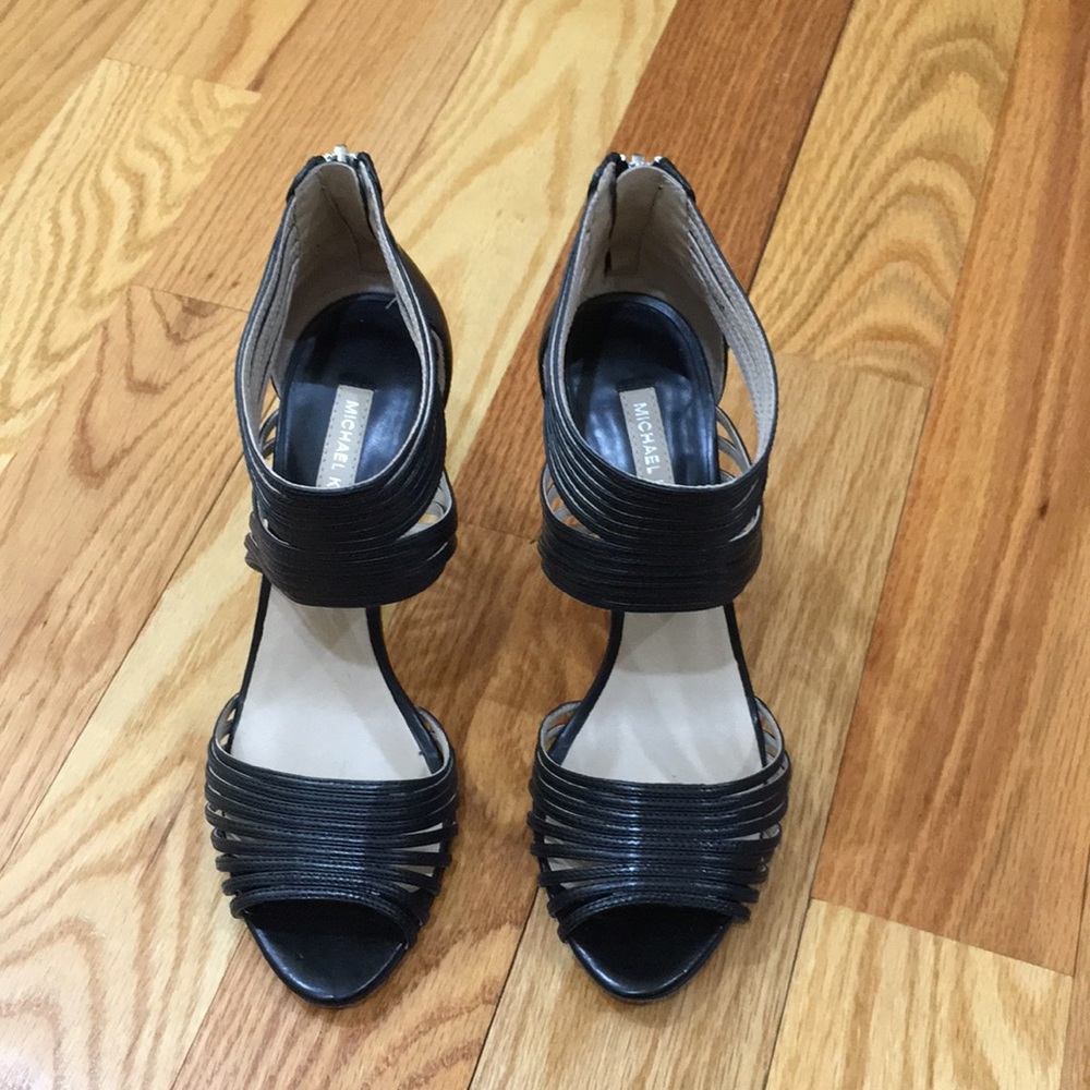 **Michael Kors Black Strappy 4” Heel